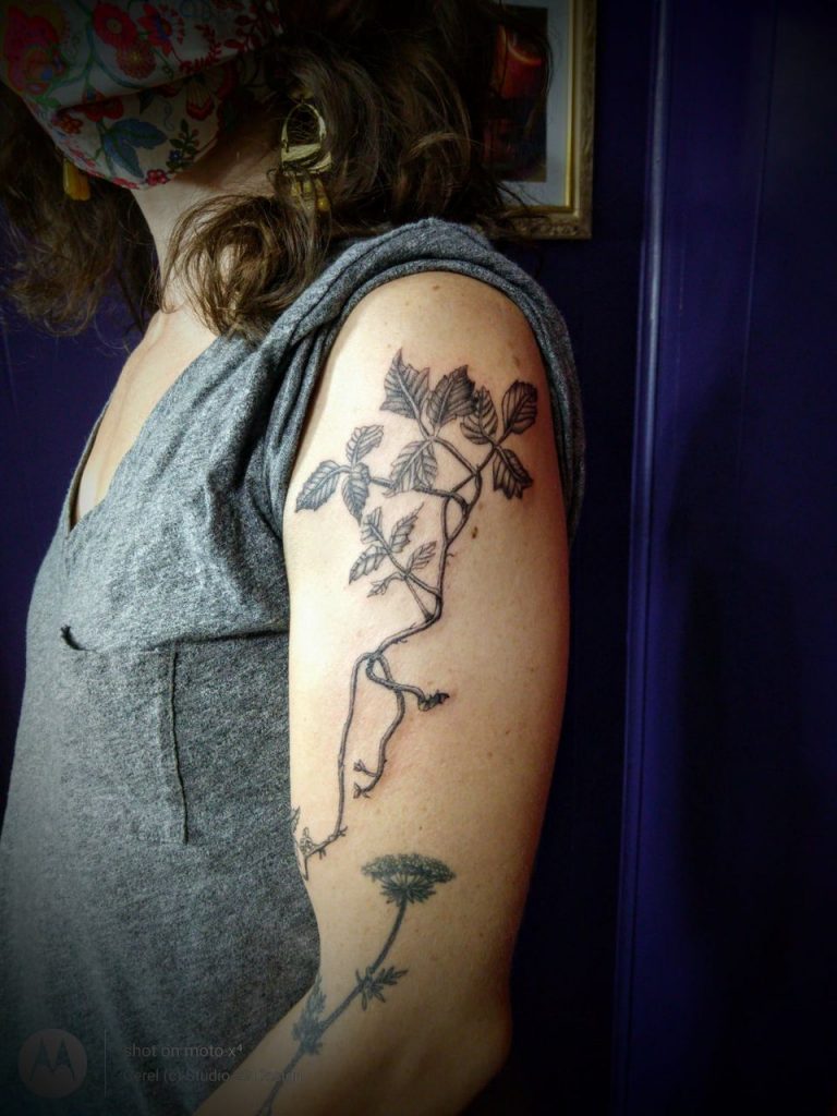Poison Ivy Vine tattoo
