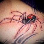 Black widow tattoo